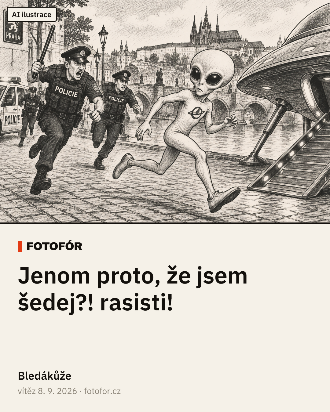 „Jenom proto, že jsem šedej?! rasisti!“ — Bledákůže